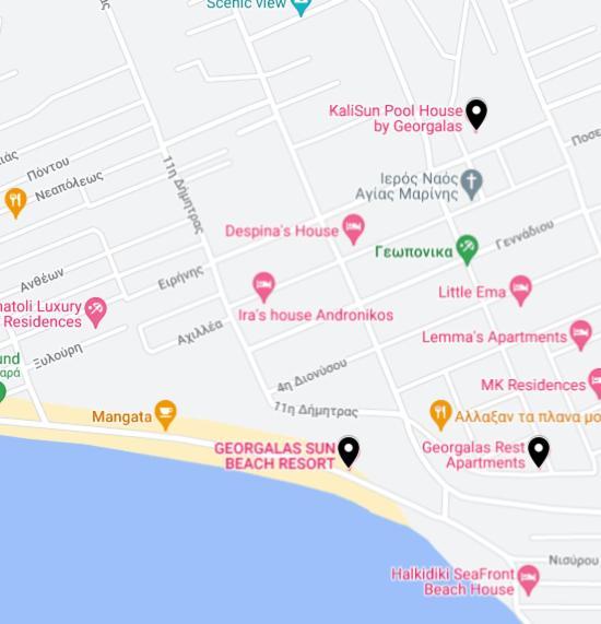Georgalas Rest Apartments Nea Kallikrateia Εξωτερικό φωτογραφία
